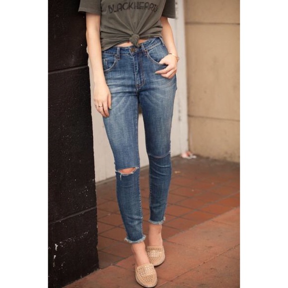 NEW One Teaspoon Freedbird II High Rise Ankle Jean - Picture 3 of 3